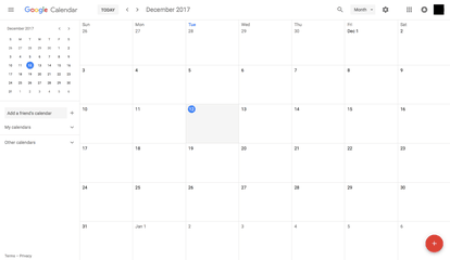 Google Calendar as alternative to calendar apps