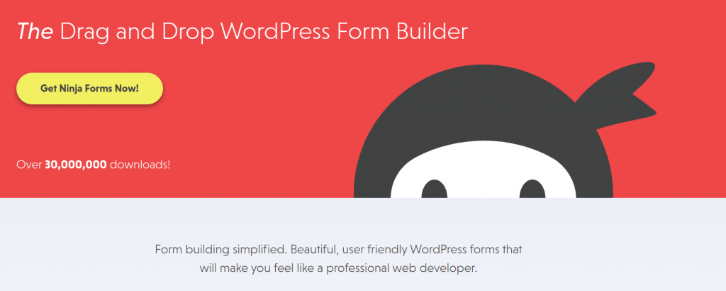 Ninja Forms is a flexible form builder for WordPress