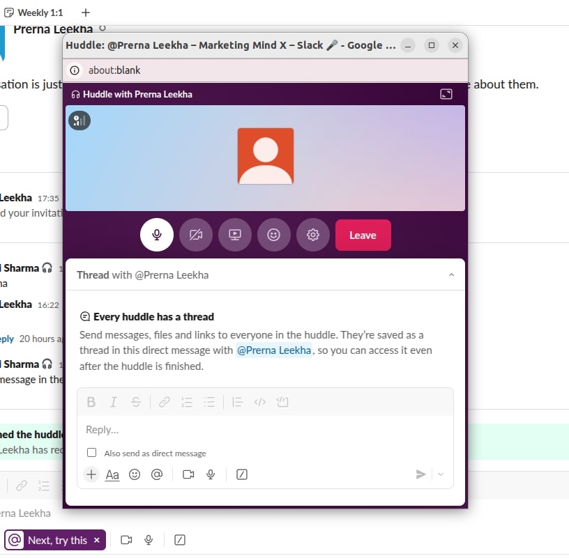 Slack Huddles