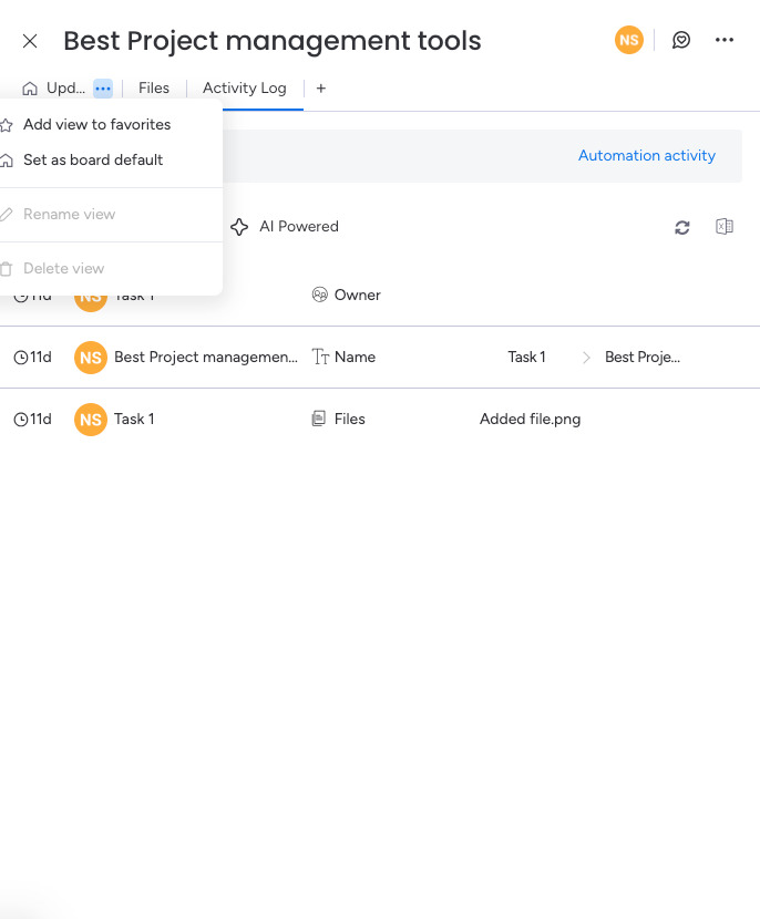 Task management capabilities