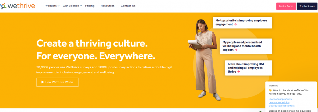 WeThrive: top employee engagement software