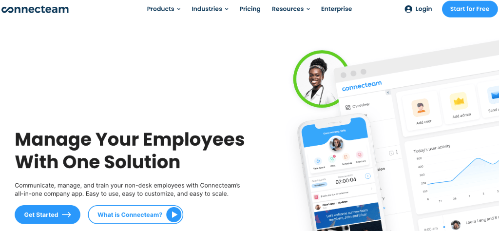 Connecteam is an employee monitoring tool