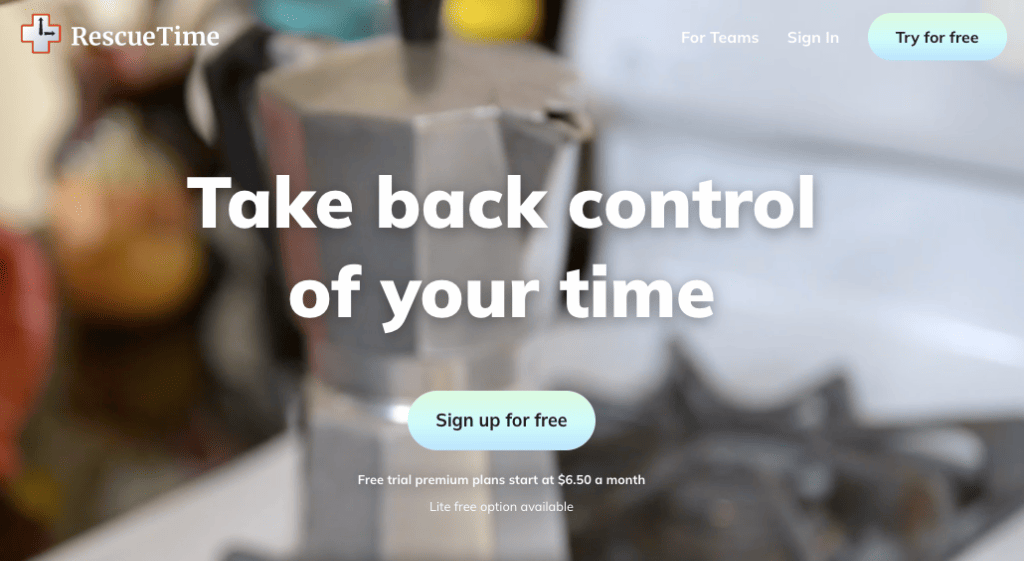 RescueTime is an employee monitoring program