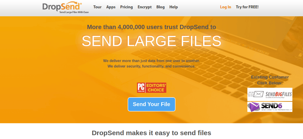 Dropsend as online file sharing collaboration tool