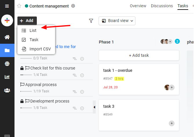 create and delegate tasks with proofHub
