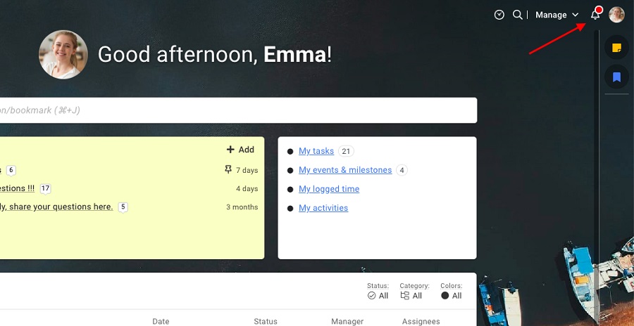 Get updates and notifications in real-time