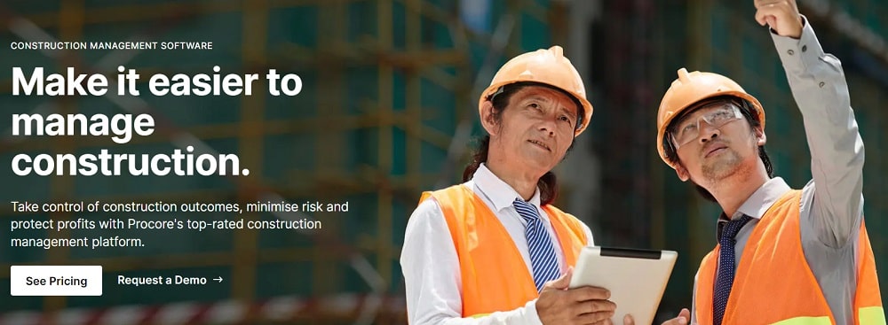 Procore - construction management software Best for risk management