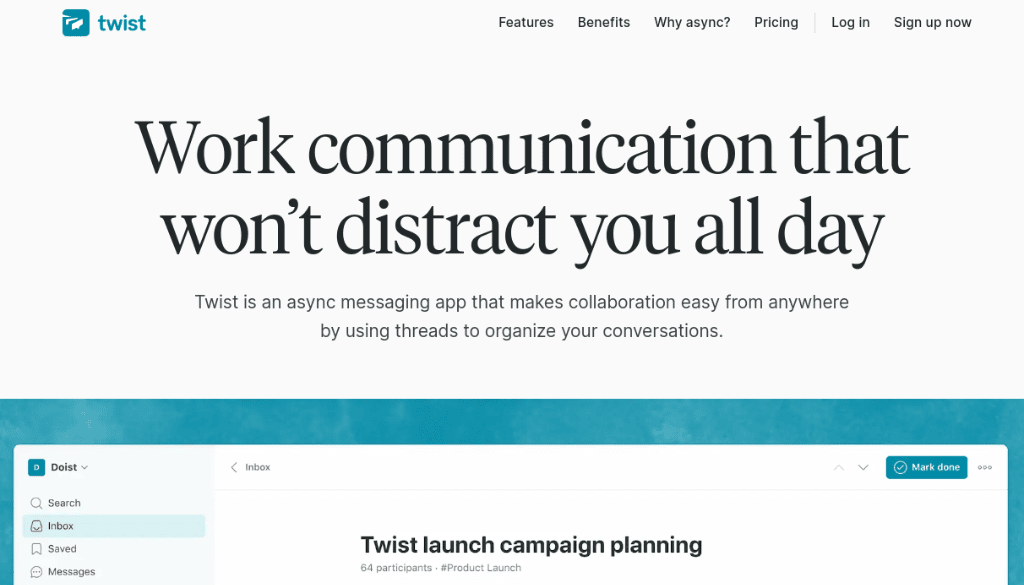 Twist: best team chat app for threaded conversations