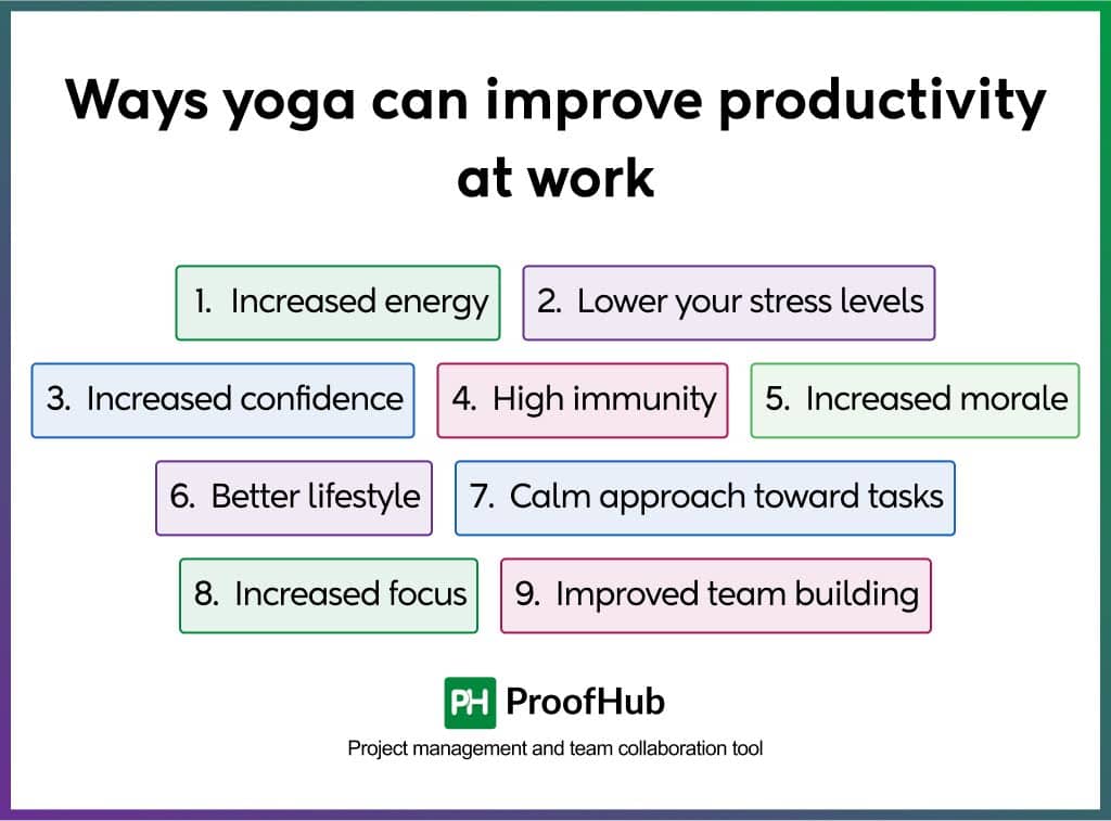 Ways yoga can improve productivity at work