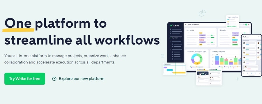 Wrike - Best for managing multiple workflows