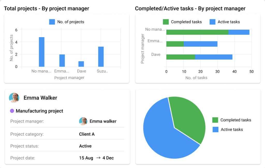 Detailed project report view Detailed project report view