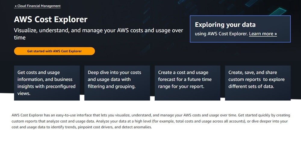 AWS Cost Explorer - Manage costs with respect to time