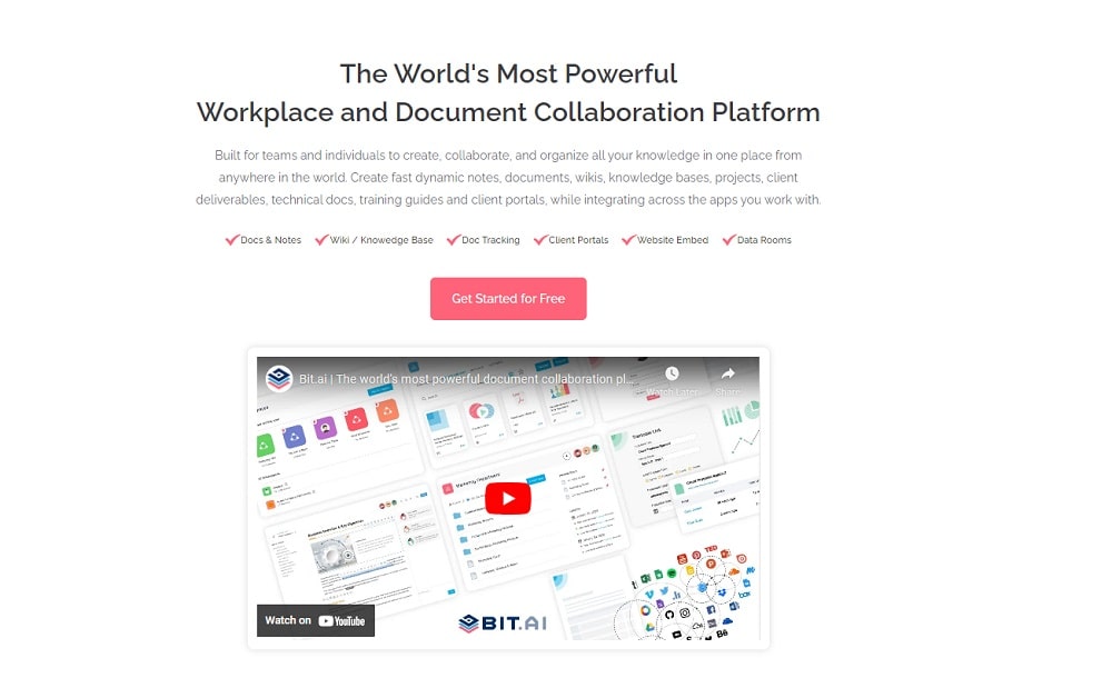 Bit.ai used as document collaboration tool in software development projects