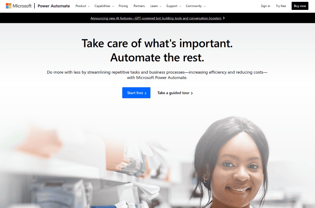 Microsoft Power Automate: no-code-based workflow automation solutions