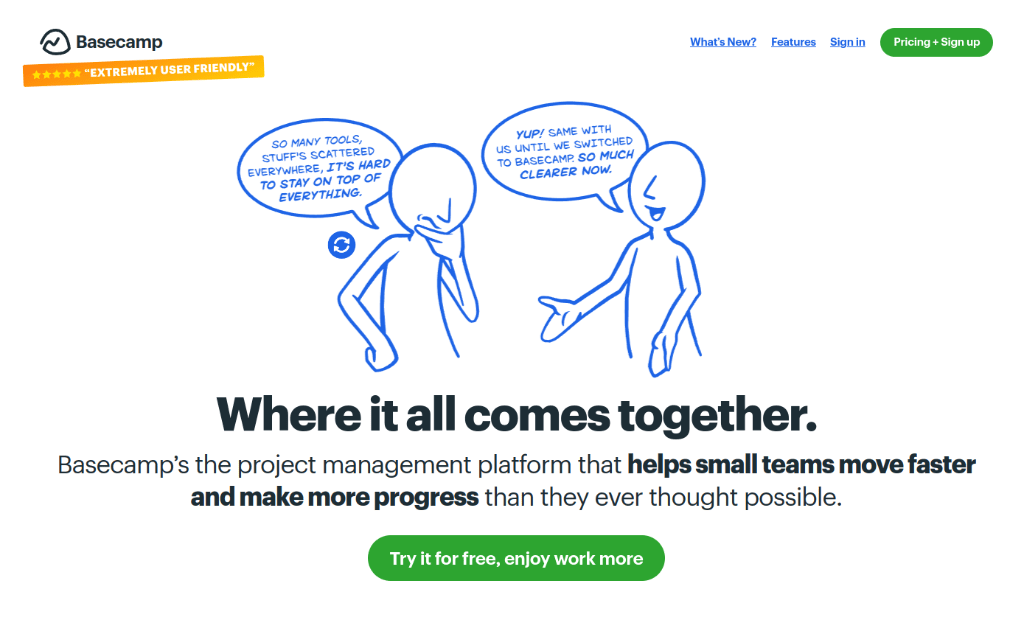 Basecamp: alternative for confluence