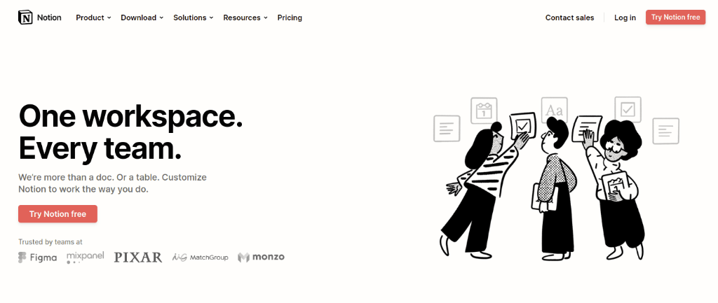 Notion: jira confluence alternative