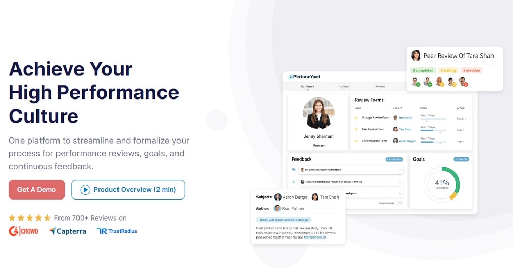 PerformYard - top performance management tool