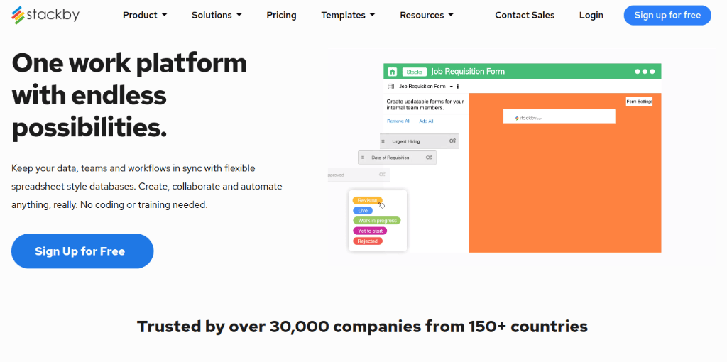 Stackby: airtable similar