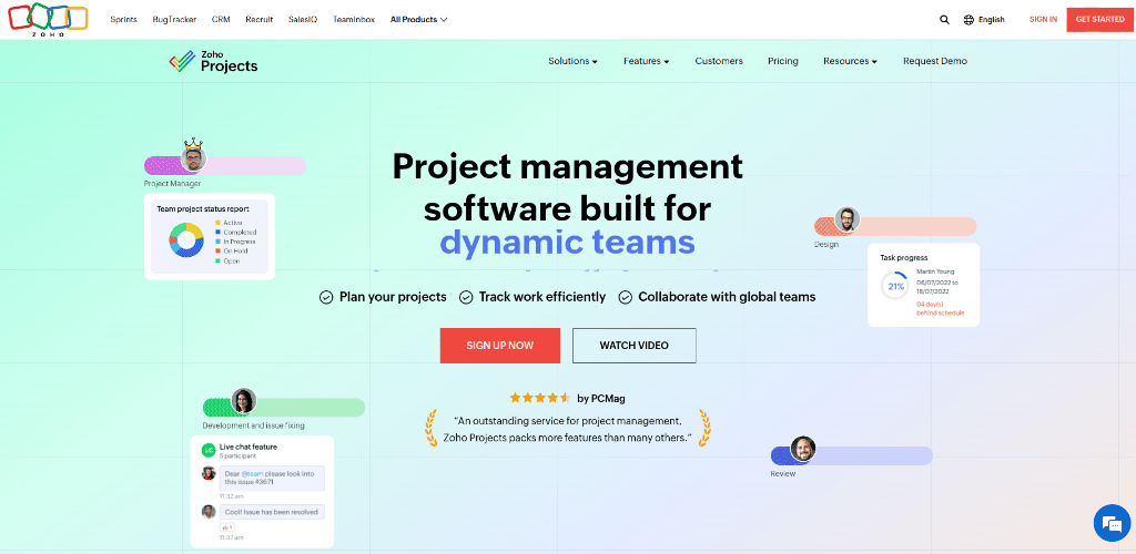 Zoho Projects: workfront alternatives