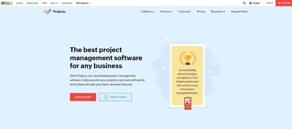 Zoho projects: Project portfolio management tool