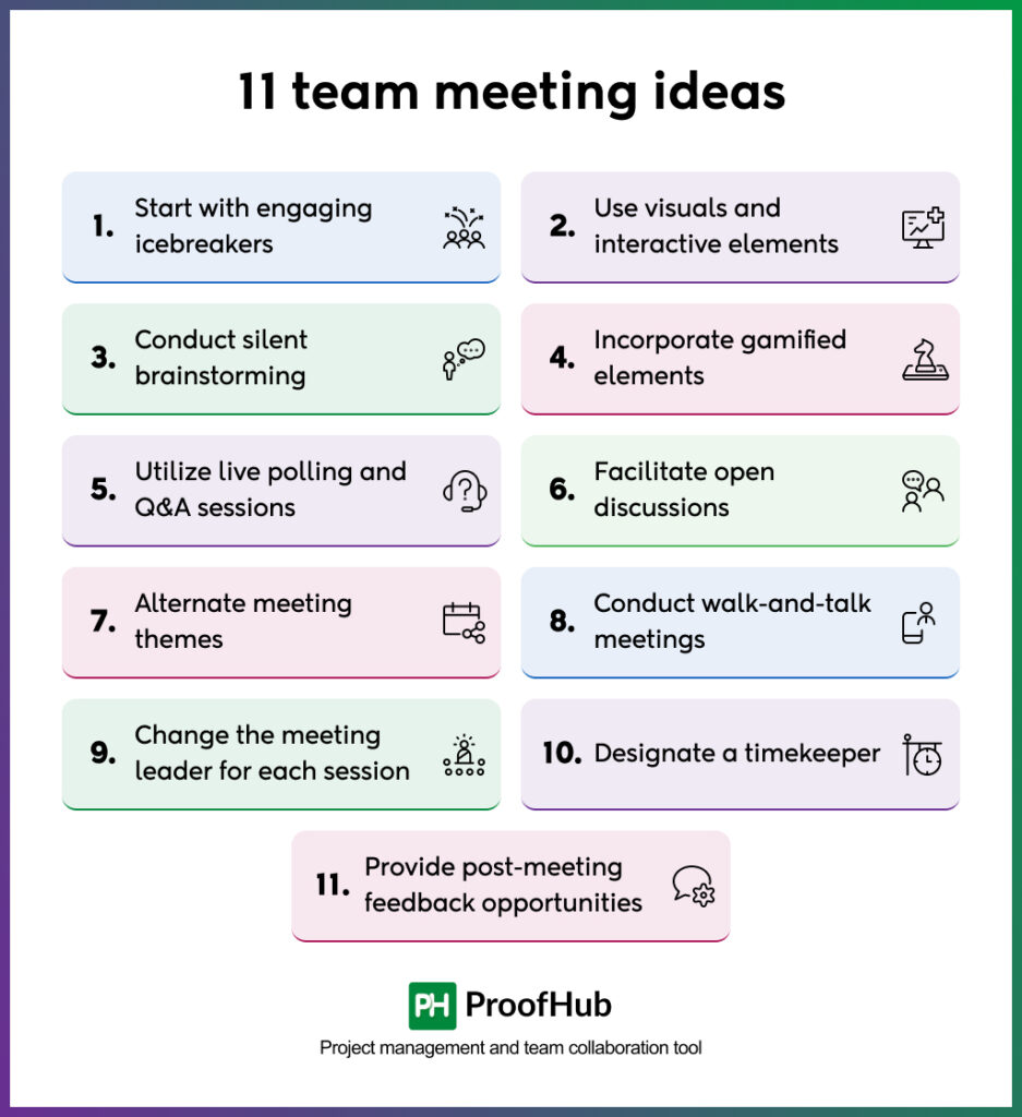 Team meeting ideas
