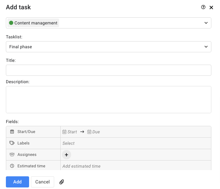 Assign tasks to your team