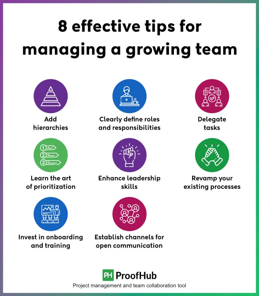 8 effective tips for managing a growing team