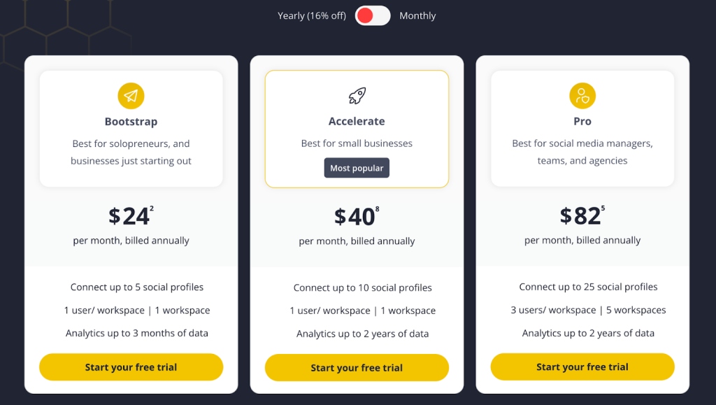 SocialBee Pricing