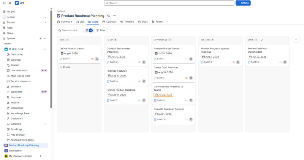 Task and project organization