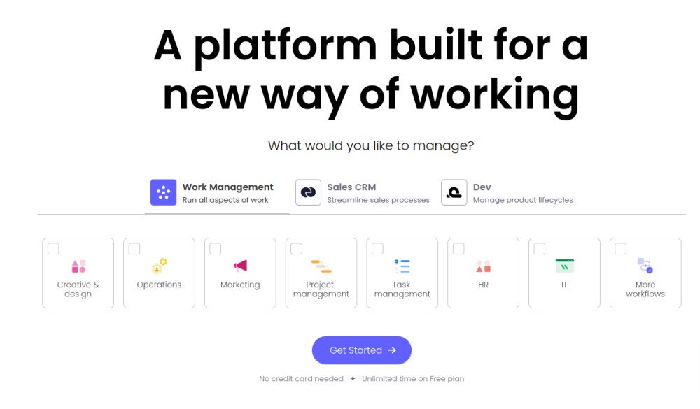 monday.com - Manage project and team