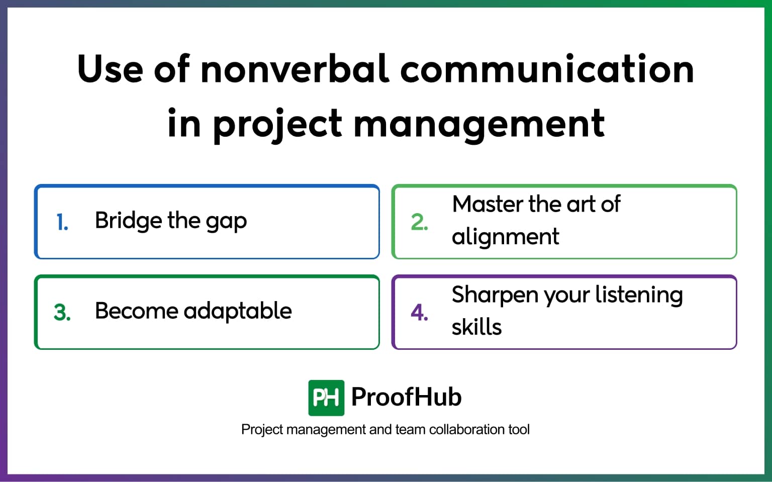 Use of nonverbal communication in project management