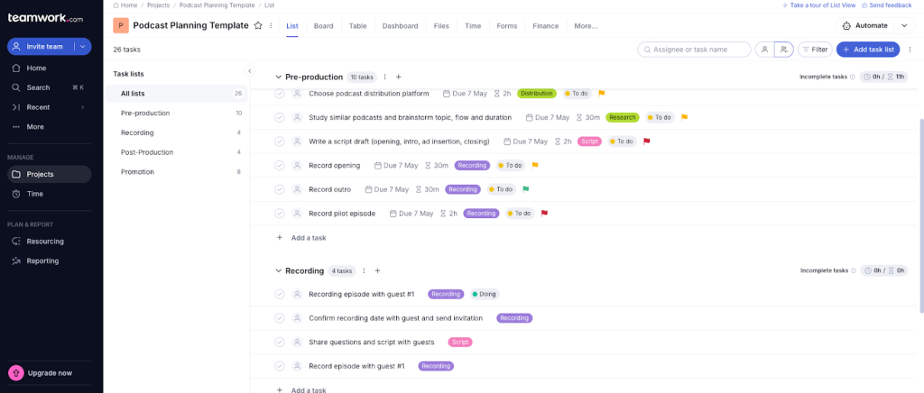 Zoho Projects