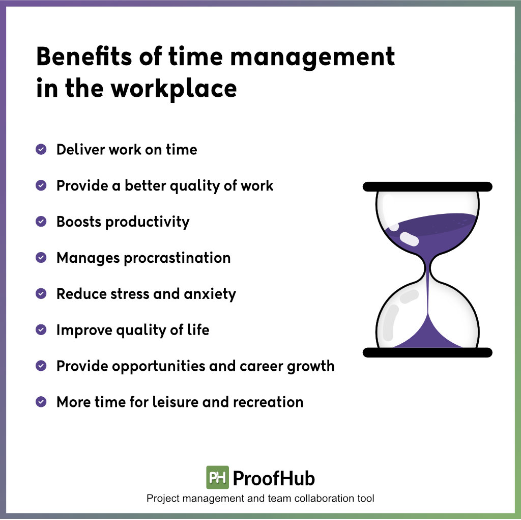 Benefits of time management at workplace