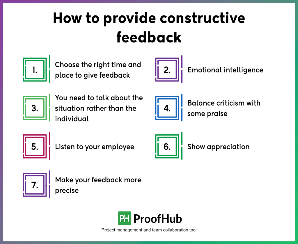 How to provide constructive feedback