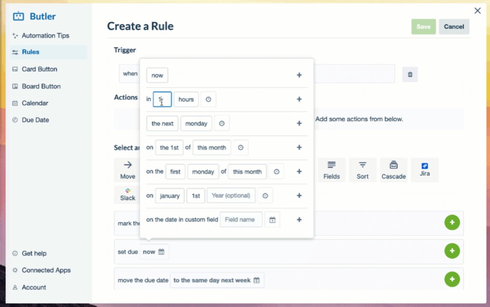 Workflow automation with Trello Butler