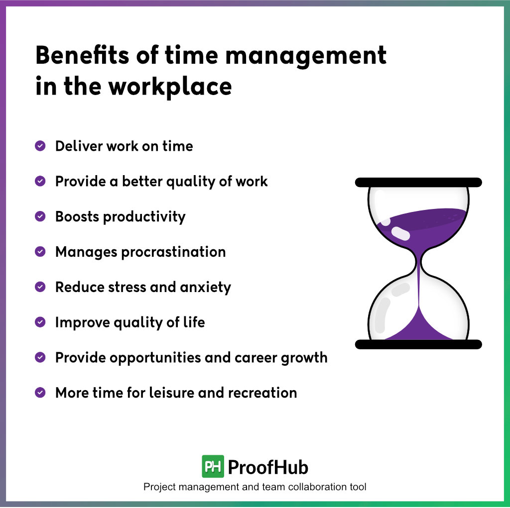 Benefits of time management in the workplace