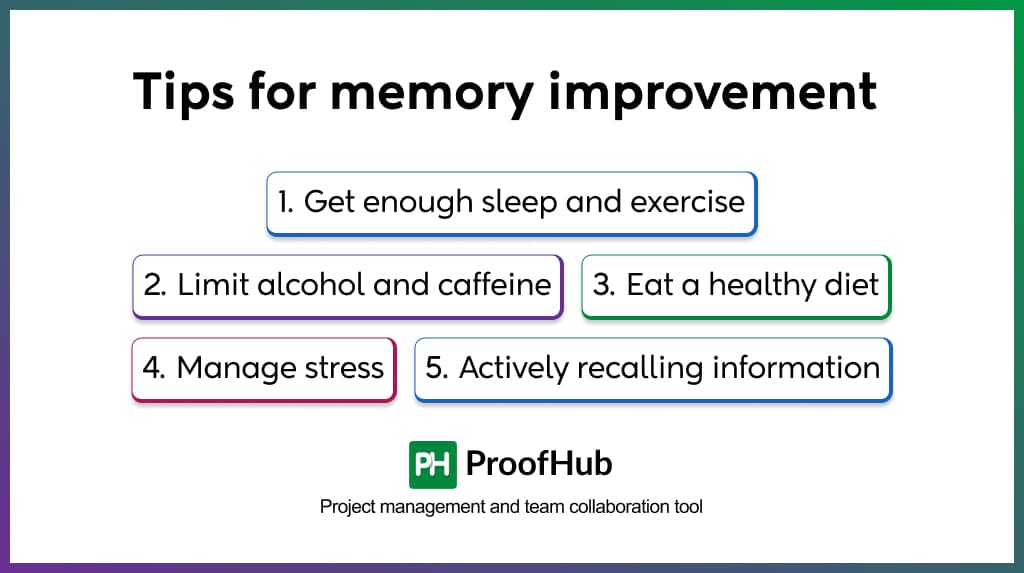 Tips for memory improvement