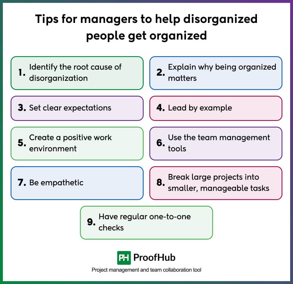 Tips for managers to help disorganized people