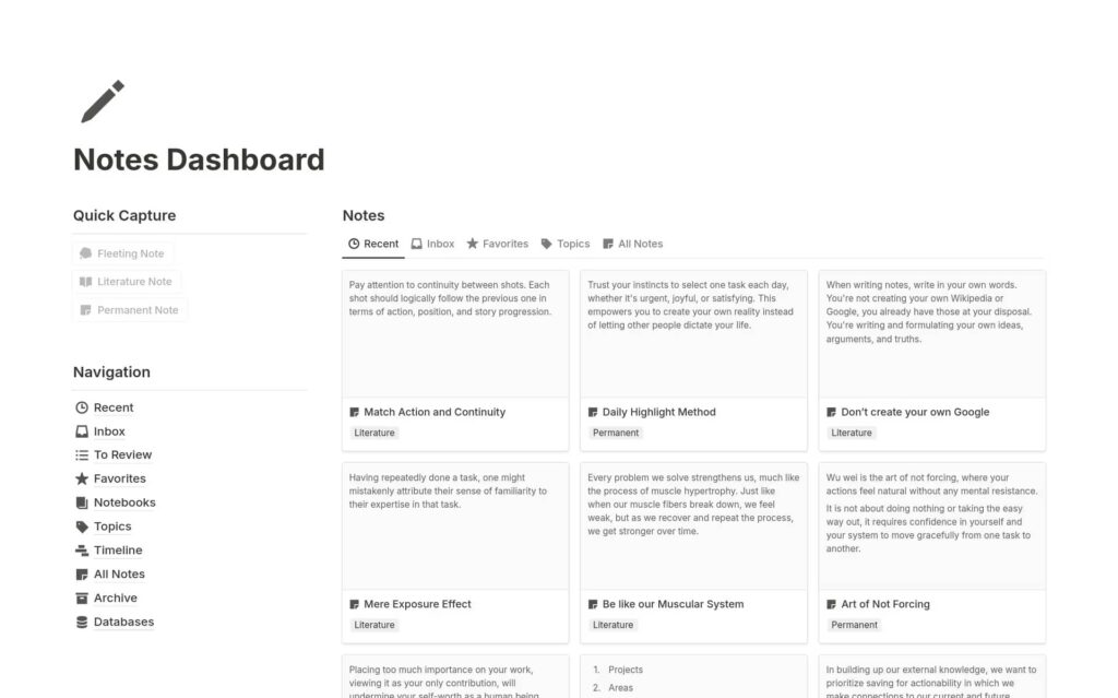 Notion Notes