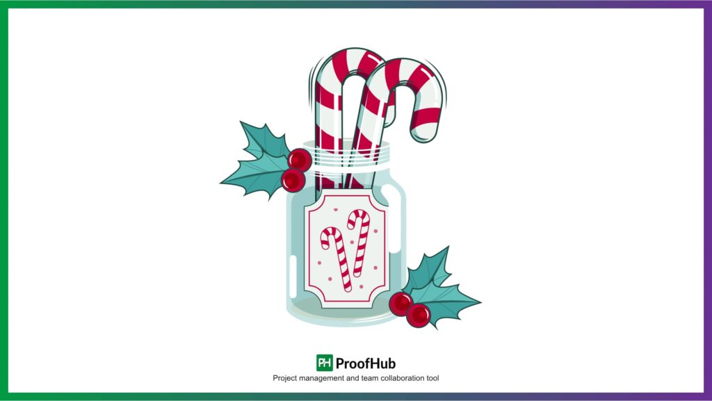 A candy cane Christmas