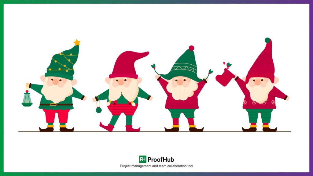 Luminous Christmas gnome for your desk