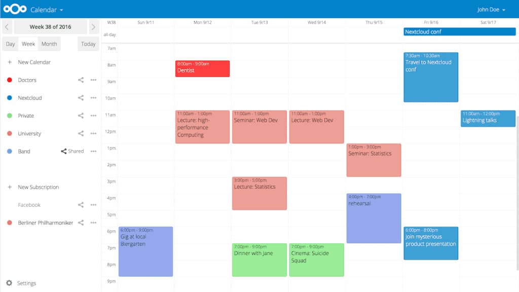 Nextcloud Groupware