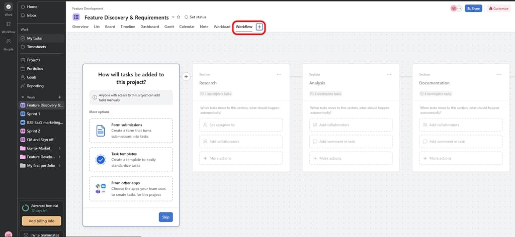 Workflow & automation