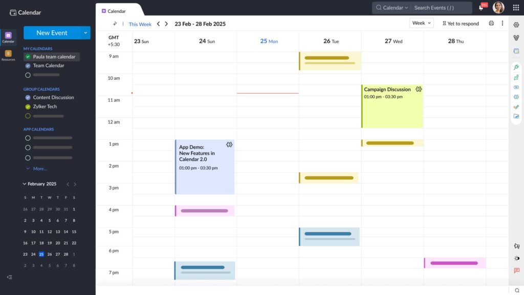 Zoho Calendar