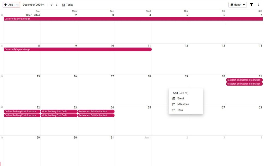 Calendar integration