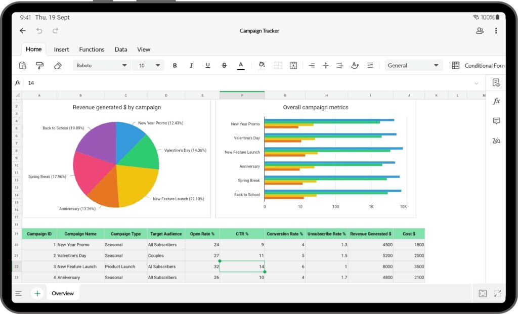 Zoho Sheet