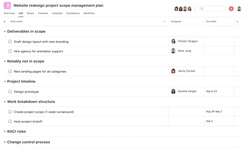 Asana as trello competitor