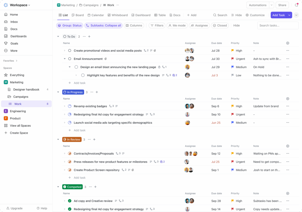Clickup as trello alternative