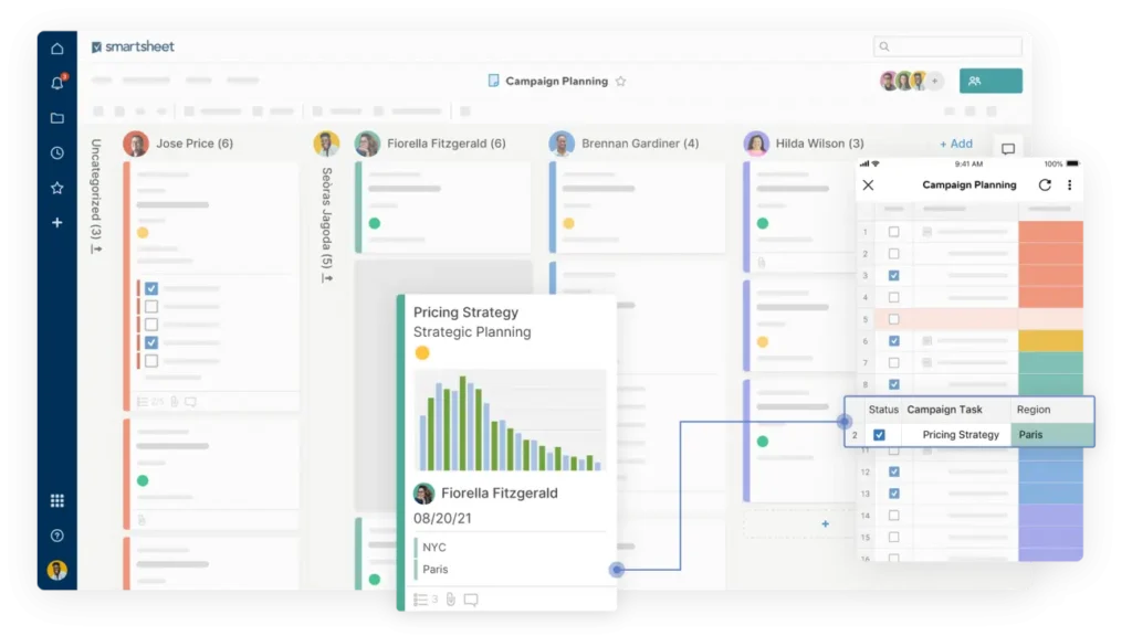 Smartsheet as trello alternative