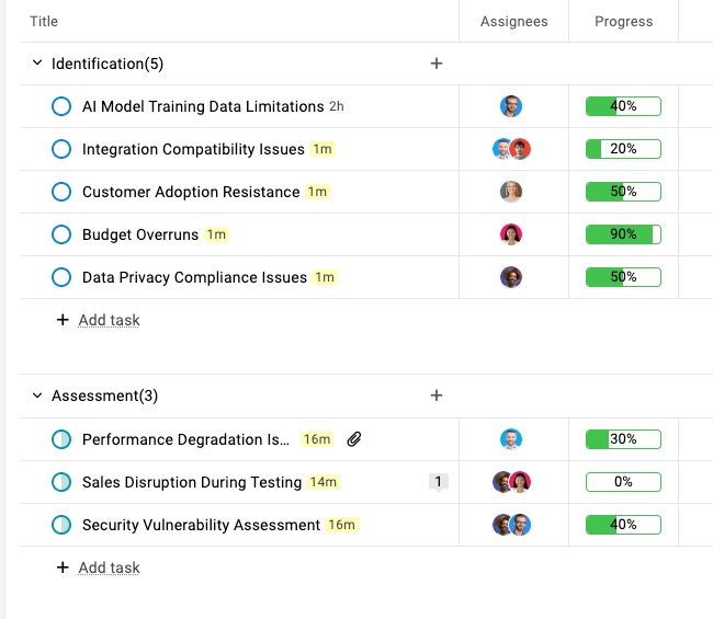 Implement progress tracking